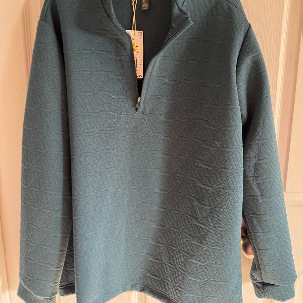 NWT Adidas 1/4 Zip Pullover Sweatshirt XXL